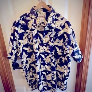3/$19! Mens Tropical Casual Button Down Shirt XXL